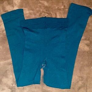 Teal Express Capri Opaque Tights Leggings Womens S/M